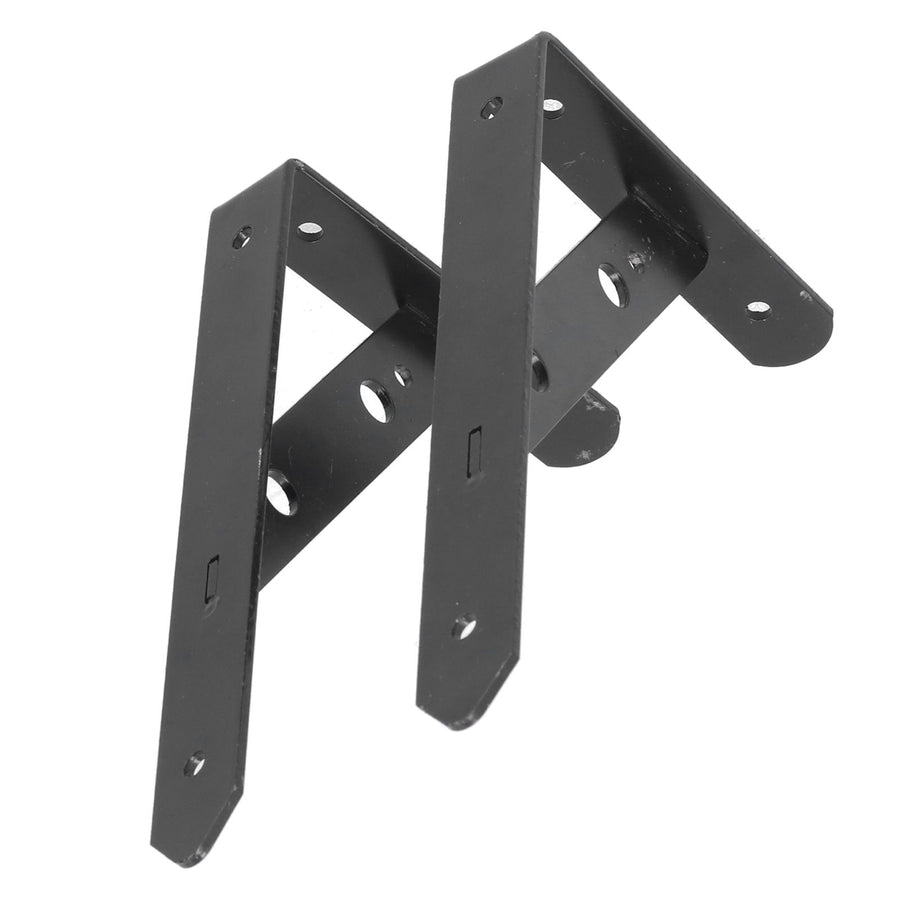 2Pcs Shelf Brackets Cold Rolled Steel Rustproof Corrosion Resistant Stable Triangular Floating Shelf Support