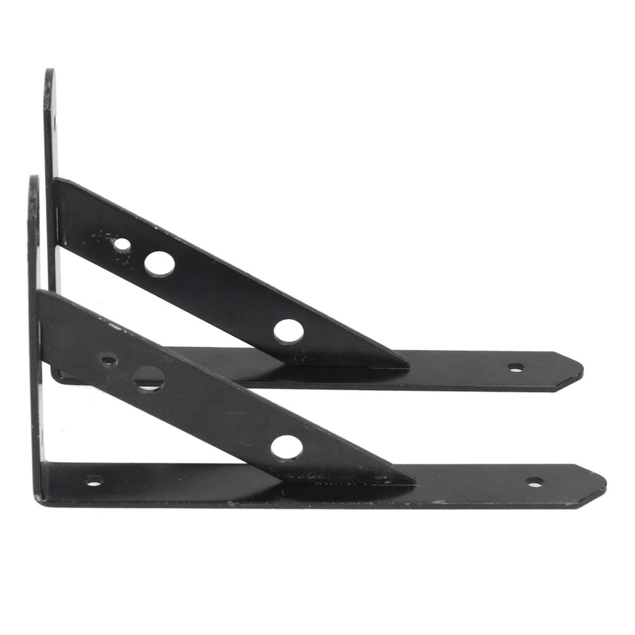2Pcs Shelf Brackets Cold Rolled Steel Rustproof Corrosion Resistant Stable Triangular Floating Shelf Support