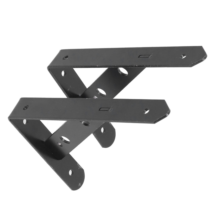 2Pcs Shelf Brackets Cold Rolled Steel Rustproof Corrosion Resistant Stable Triangular Floating Shelf Support