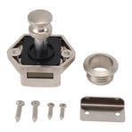 Push Button RV Cabinet Lock Zinc Alloy RV Cabinet Mini Push Button Latch Lock for Other Furniture Boxes