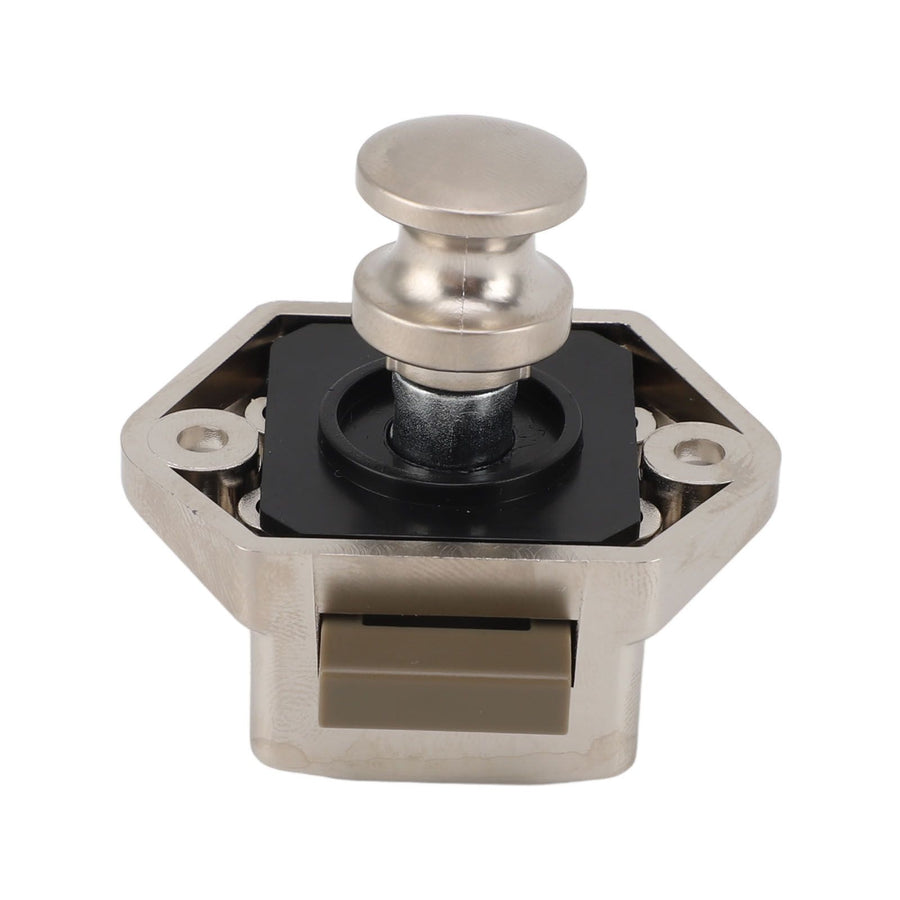 Push Button RV Cabinet Lock Zinc Alloy RV Cabinet Mini Push Button Latch Lock for Other Furniture Boxes