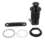 Cabinet Lock Zinc Alloy ABS Secure Round Embedded Push to Open Lock for File Drawer Cupboard Mailbox RV Furniture Black