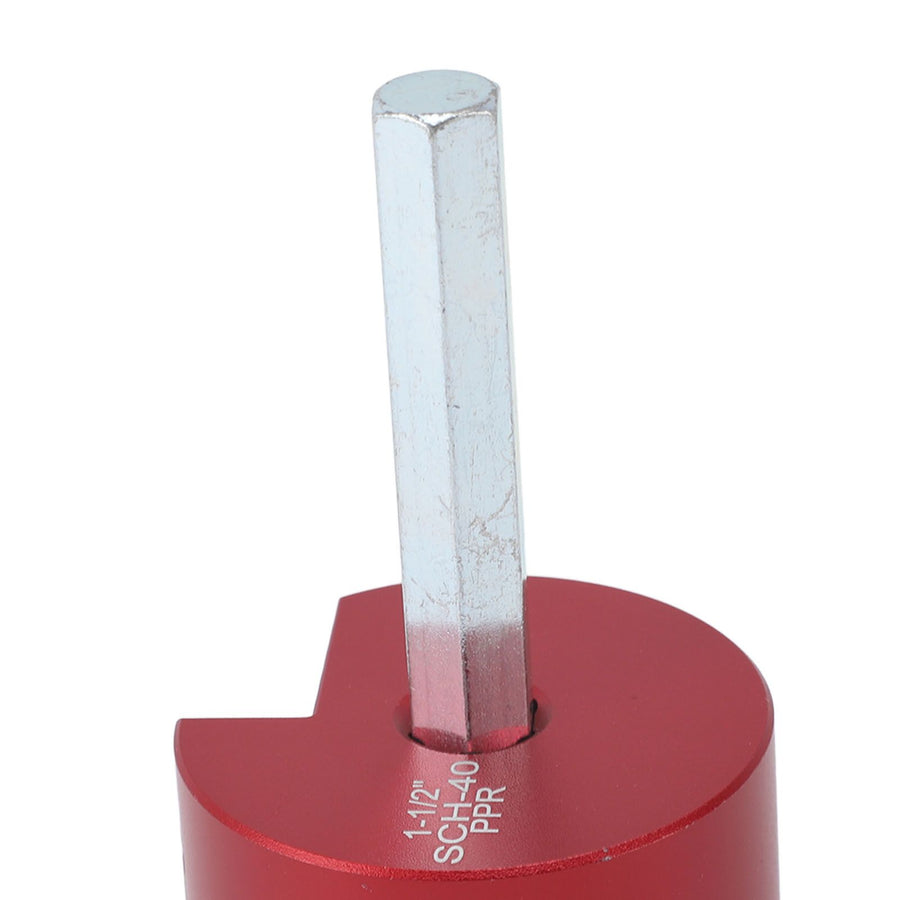 PVC Pipe Reamer Kit Aluminum Alloy Pipe Fitting Reamer PVC Fitting Socket Saver for Water Lines Drain Lines Vent Lines 1.5 Inch