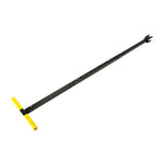 Water Meter Wrench Foldable T Handle Steel Multifunctional Water Shut Off Tool for Repairing Yellow
