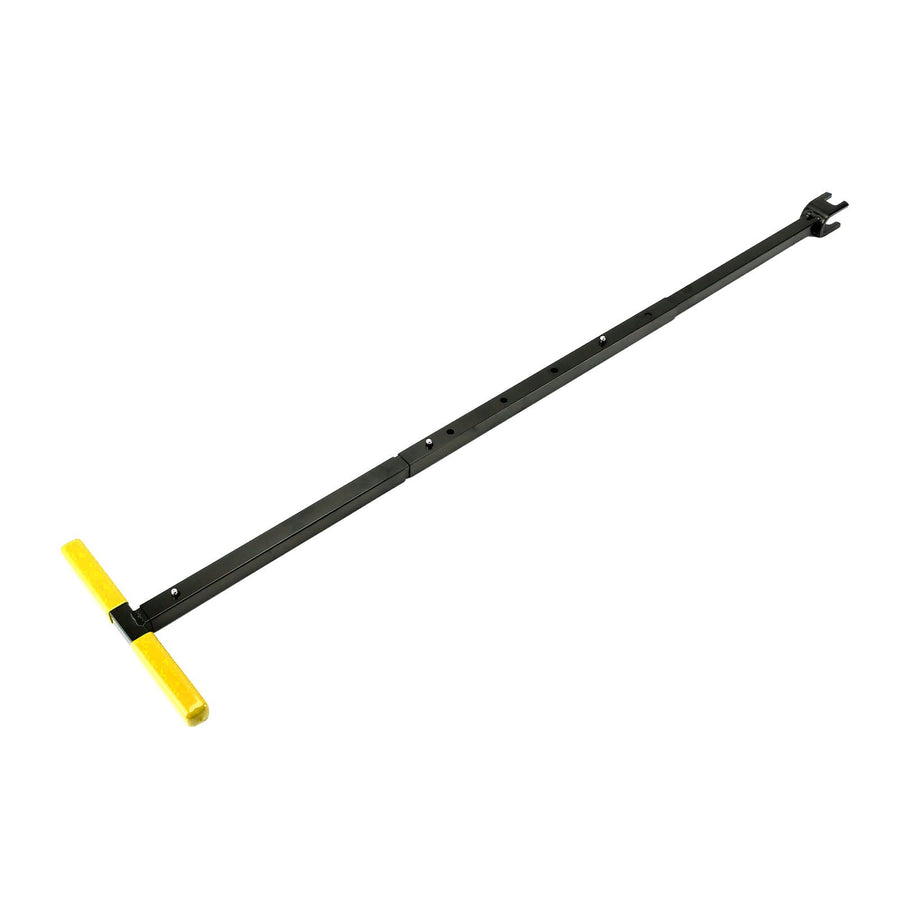 Water Meter Wrench Foldable T Handle Steel Multifunctional Water Shut Off Tool for Repairing Yellow