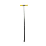 Water Meter Wrench Foldable T Handle Steel Multifunctional Water Shut Off Tool for Repairing Yellow