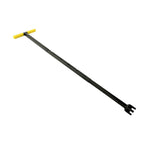 Water Meter Wrench Foldable T Handle Steel Multifunctional Water Shut Off Tool for Repairing Yellow