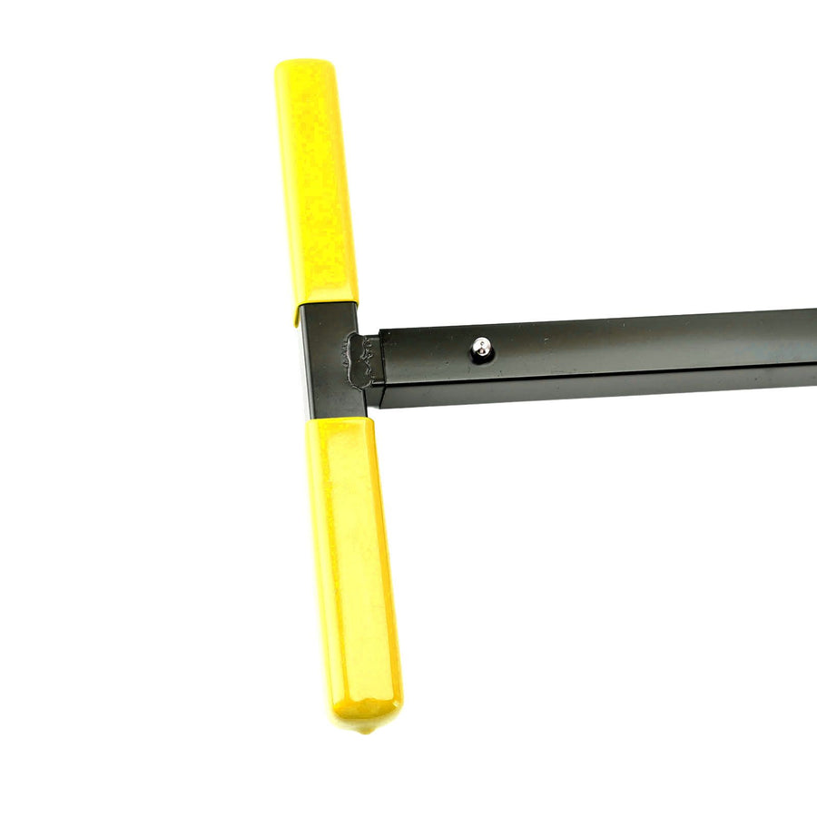 Water Meter Wrench Foldable T Handle Steel Multifunctional Water Shut Off Tool for Repairing Yellow
