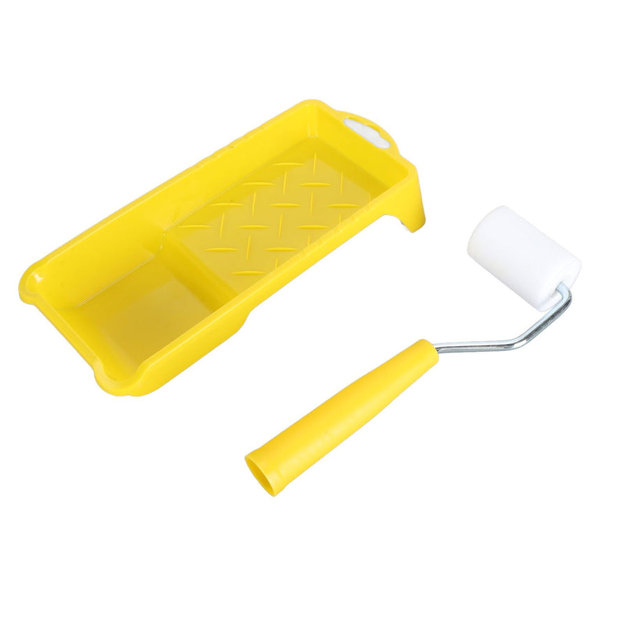 Small Paint Roller Set with Tray Precise Control Easy To Dye Multipurpose for Home Decor Artwork