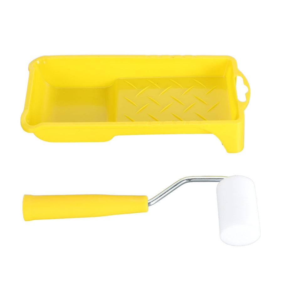 Small Paint Roller Set with Tray Precise Control Easy To Dye Multipurpose for Home Decor Artwork