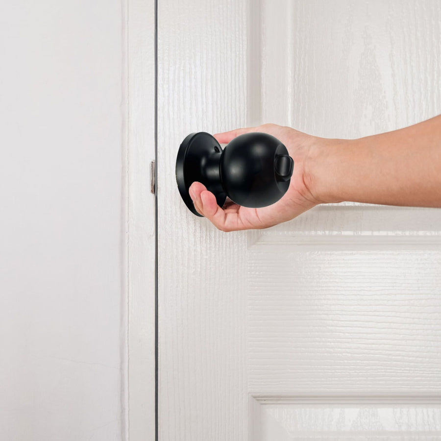 Bathroom Lock Round Handle for 30‑50mm Thick Door with 3 Keys