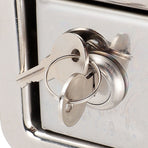 Toolbox Handle Lock Stainless Steel Rustproof High Strength RV Handle Latch for Home Office Commercial Use