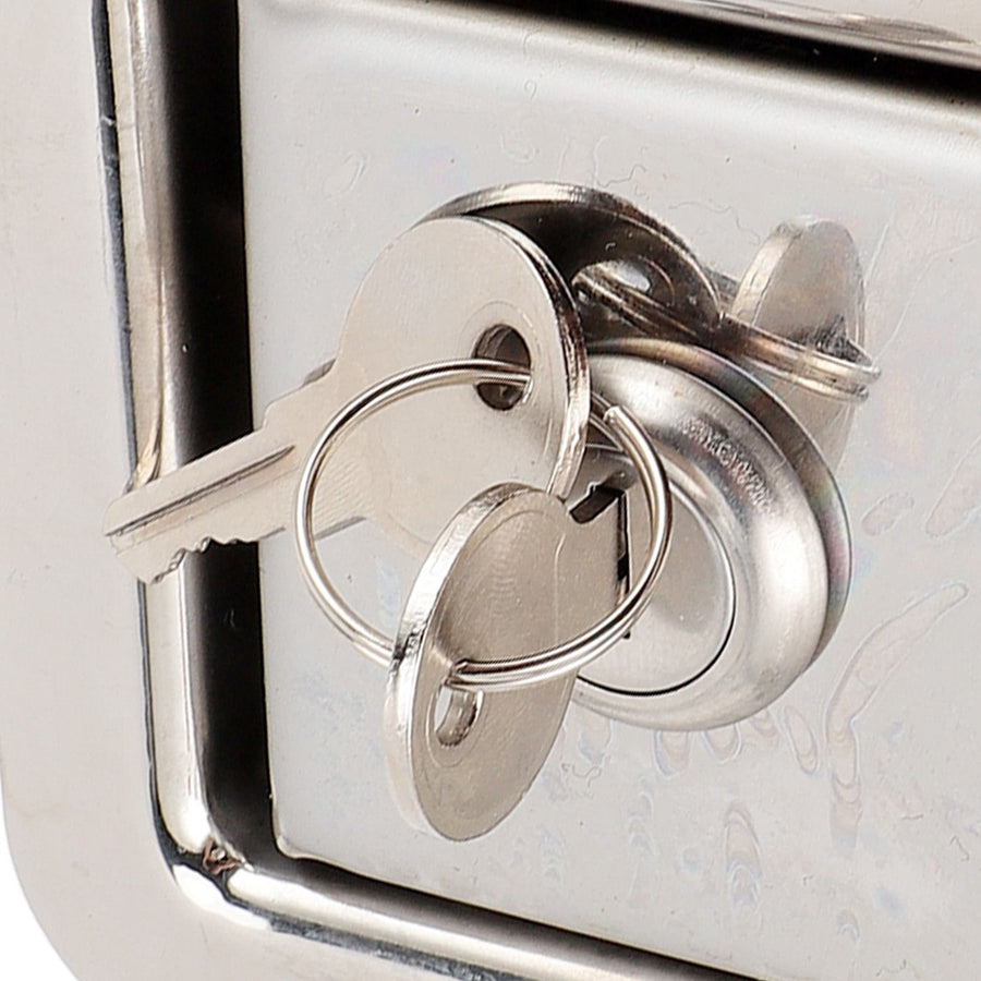 Toolbox Handle Lock Stainless Steel Rustproof High Strength RV Handle Latch for Home Office Commercial Use