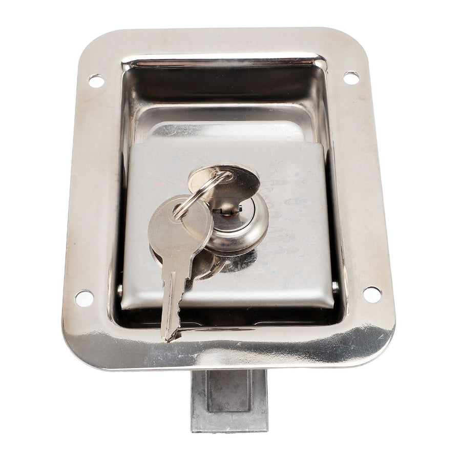 Toolbox Handle Lock Stainless Steel Rustproof High Strength RV Handle Latch for Home Office Commercial Use