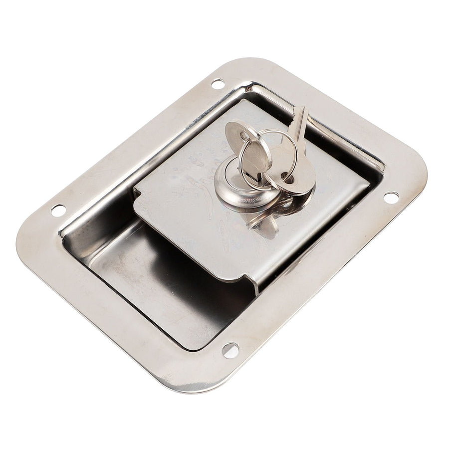 Toolbox Handle Lock Stainless Steel Rustproof High Strength RV Handle Latch for Home Office Commercial Use