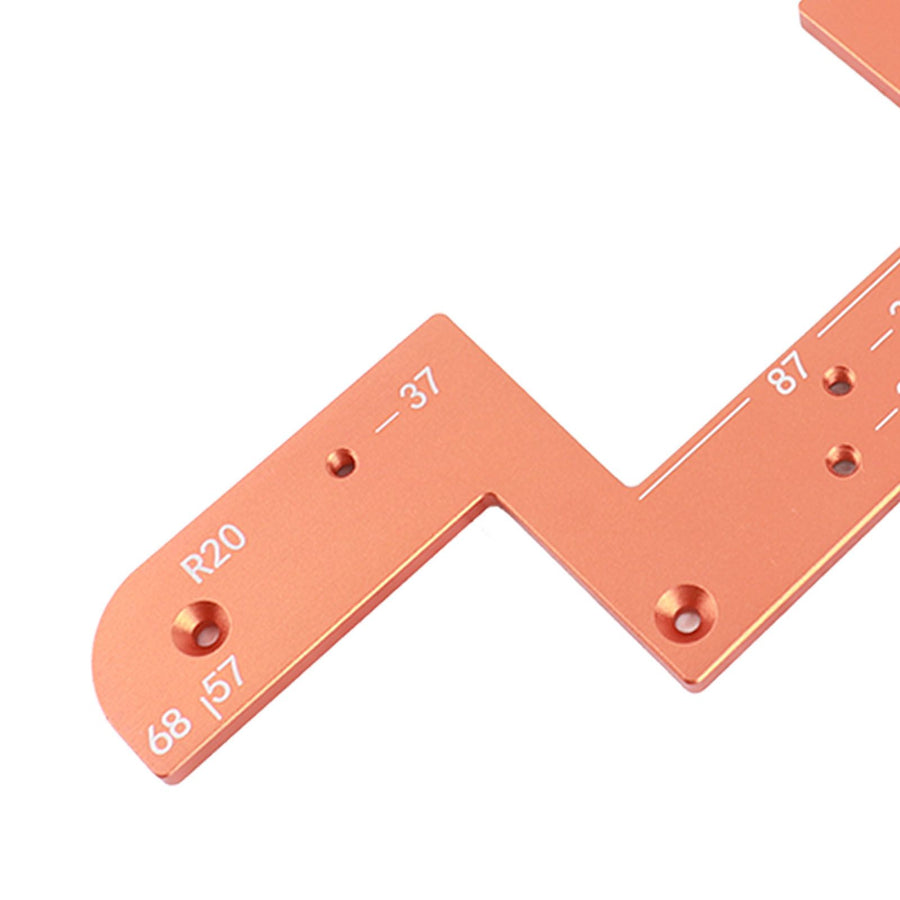 ARC Grooving Auxiliary Tool Anti Slip Easy to Operate Cabinet Door Slot Position Template for Woodworking Tool 6mm / 0.24in