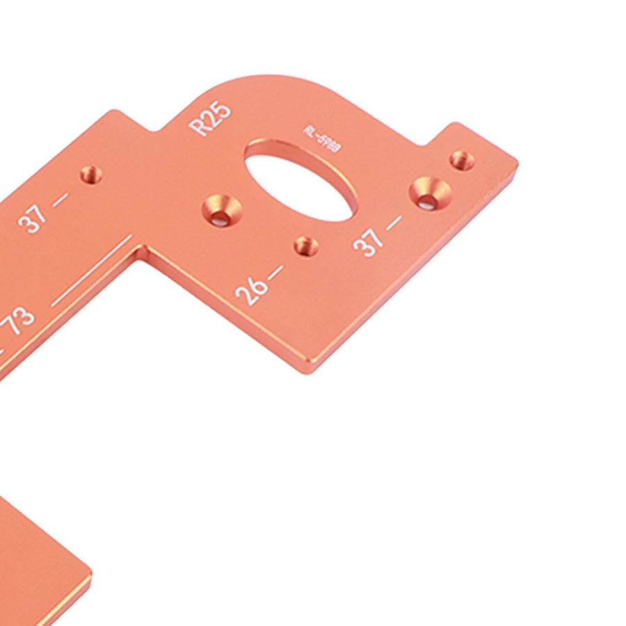 ARC Grooving Auxiliary Tool Anti Slip Easy to Operate Cabinet Door Slot Position Template for Woodworking Tool 6mm / 0.24in