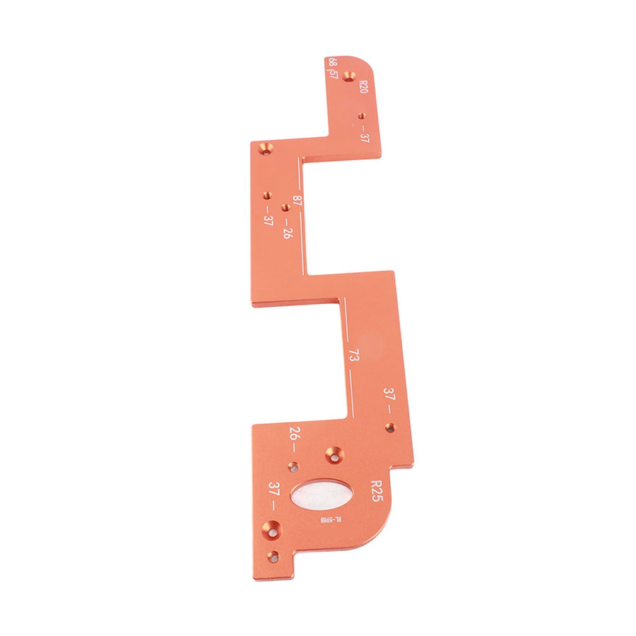 ARC Grooving Auxiliary Tool Anti Slip Easy to Operate Cabinet Door Slot Position Template for Woodworking Tool 6mm / 0.24in