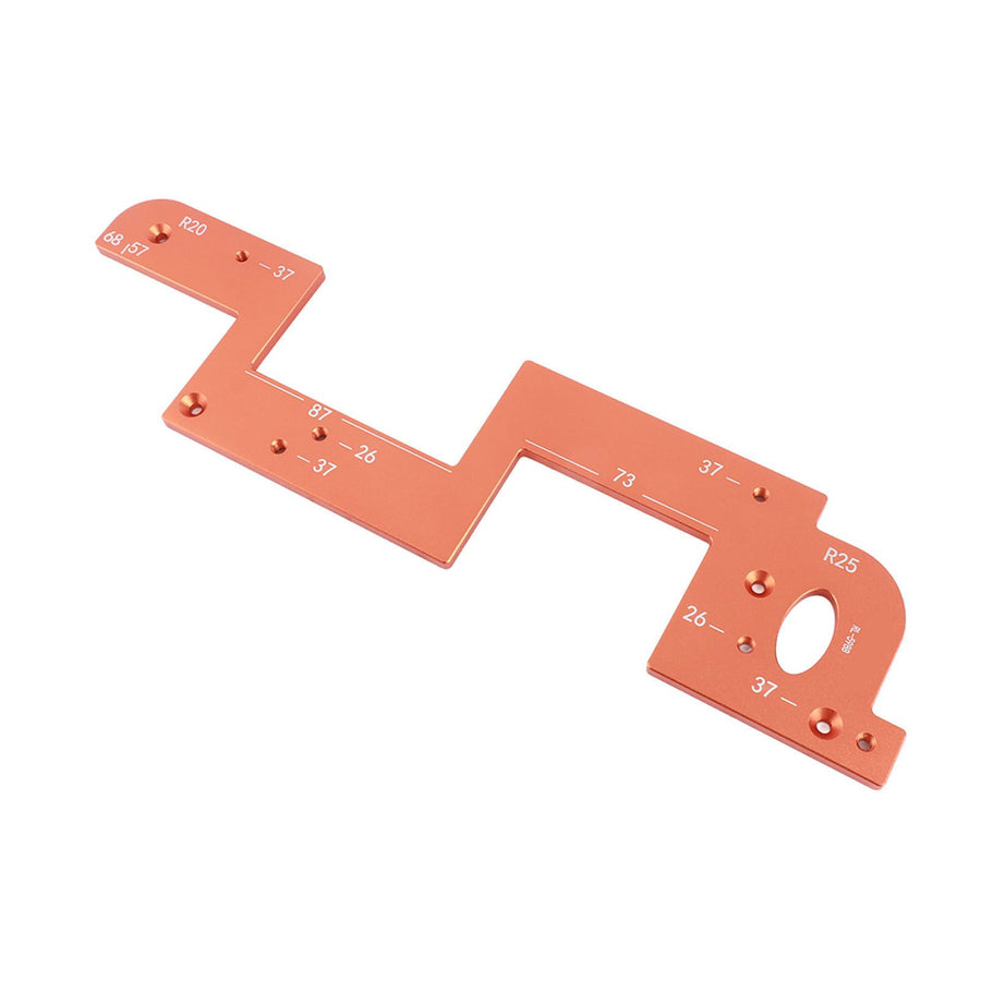 ARC Grooving Auxiliary Tool Anti Slip Easy to Operate Cabinet Door Slot Position Template for Woodworking Tool 6mm / 0.24in