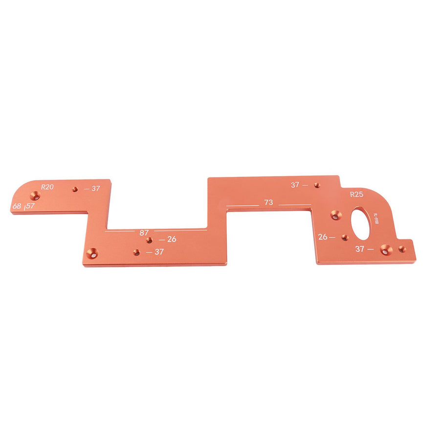 ARC Grooving Auxiliary Tool Anti Slip Easy to Operate Cabinet Door Slot Position Template for Woodworking Tool 6mm / 0.24in