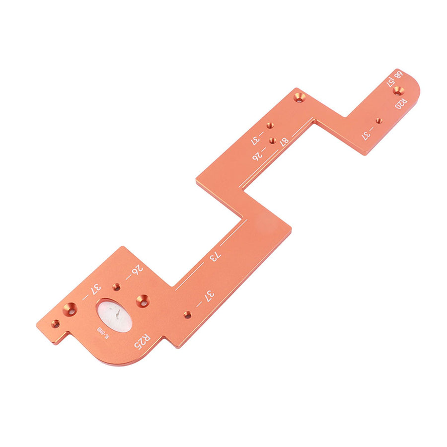 ARC Grooving Auxiliary Tool Anti Slip Easy to Operate Cabinet Door Slot Position Template for Woodworking Tool 6mm / 0.24in