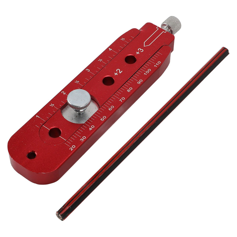 Woodworking Compass Scriber Portable Aluminum Alloy Woodworking Compass Tool Adjustable Inch Arc Drawing Ruler S