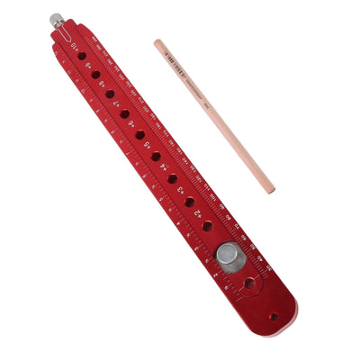 Woodworking Compass Scriber Portable Aluminum Alloy Woodworking Compass Tool Adjustable Inch Arc Drawing Ruler L