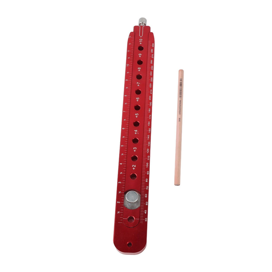 Woodworking Compass Scriber Portable Aluminum Alloy Woodworking Compass Tool Adjustable Inch Arc Drawing Ruler L
