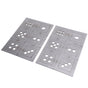 2PCS Steel Welding Practice Coupons 6 Sided Dice Metal Fabrication Training Plates Comprehensive Skill Enhancement Training Kit