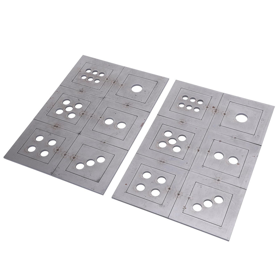 2PCS Steel Welding Practice Coupons 6 Sided Dice Metal Fabrication Training Plates Comprehensive Skill Enhancement Training Kit