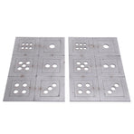 2PCS Steel Welding Practice Coupons 6 Sided Dice Metal Fabrication Training Plates Comprehensive Skill Enhancement Training Kit