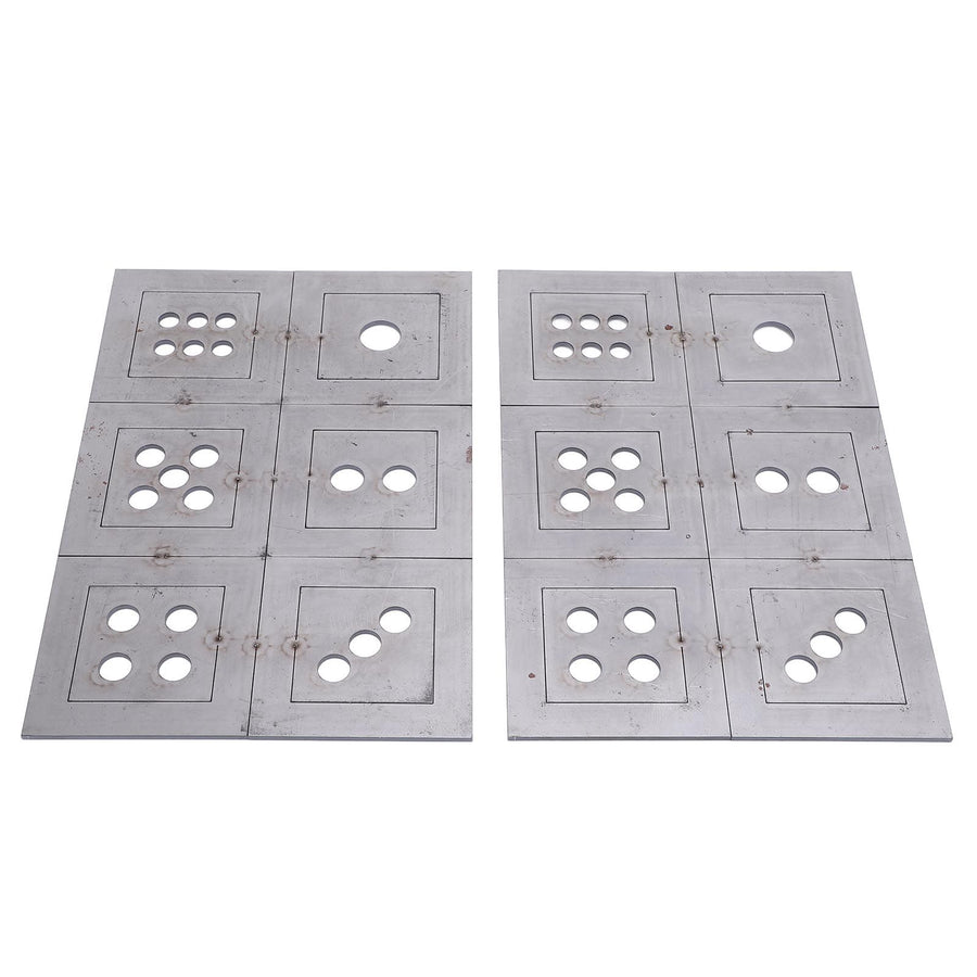 2PCS Steel Welding Practice Coupons 6 Sided Dice Metal Fabrication Training Plates Comprehensive Skill Enhancement Training Kit