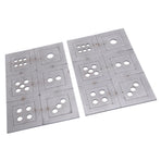 2PCS Steel Welding Practice Coupons 6 Sided Dice Metal Fabrication Training Plates Comprehensive Skill Enhancement Training Kit