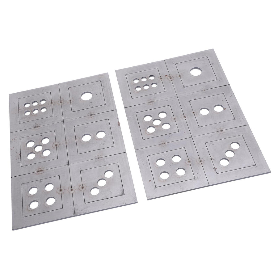2PCS Steel Welding Practice Coupons 6 Sided Dice Metal Fabrication Training Plates Comprehensive Skill Enhancement Training Kit