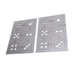 2PCS Steel Welding Practice Coupons 6 Sided Dice Metal Fabrication Training Plates Comprehensive Skill Enhancement Training Kit