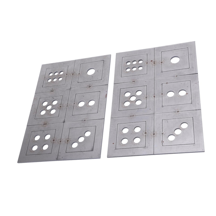 2PCS Steel Welding Practice Coupons 6 Sided Dice Metal Fabrication Training Plates Comprehensive Skill Enhancement Training Kit