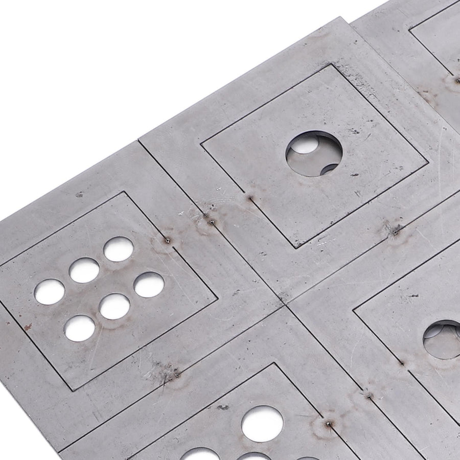 2PCS Steel Welding Practice Coupons 6 Sided Dice Metal Fabrication Training Plates Comprehensive Skill Enhancement Training Kit