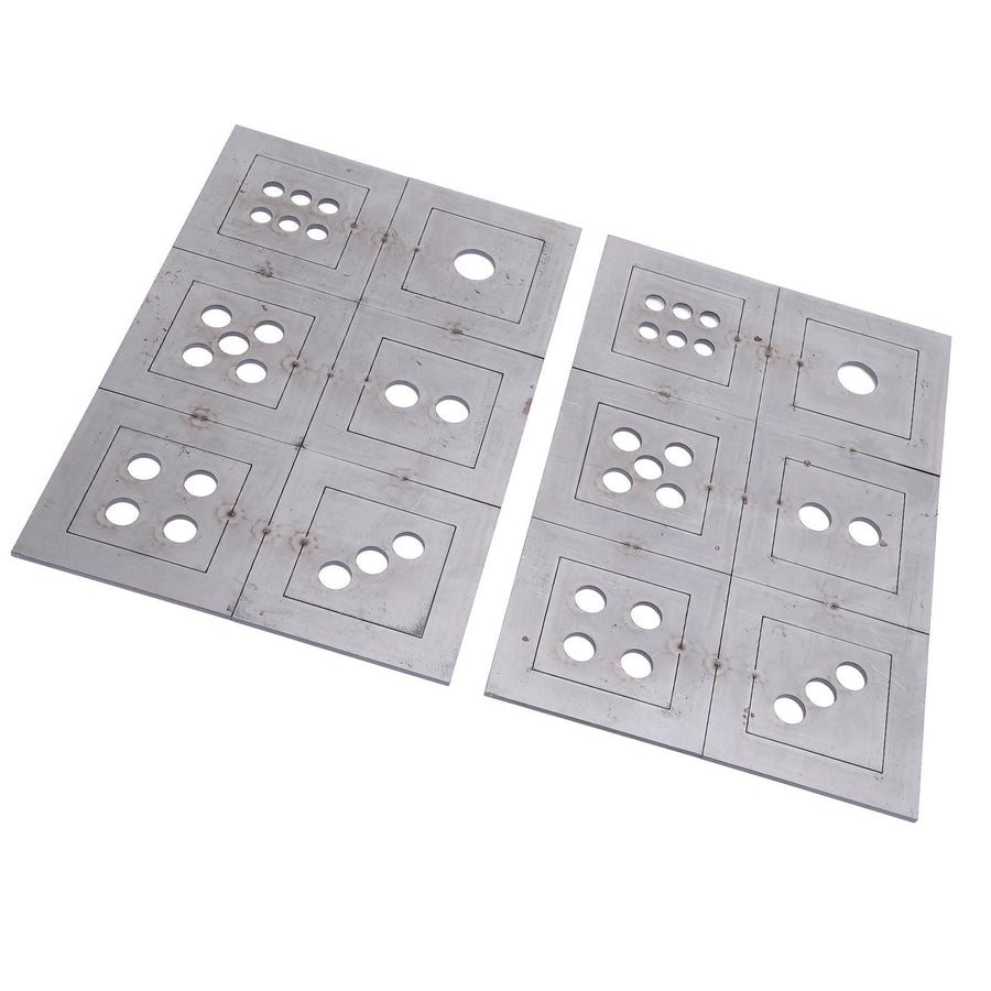 2PCS Steel Welding Practice Coupons 6 Sided Dice Metal Fabrication Training Plates Comprehensive Skill Enhancement Training Kit