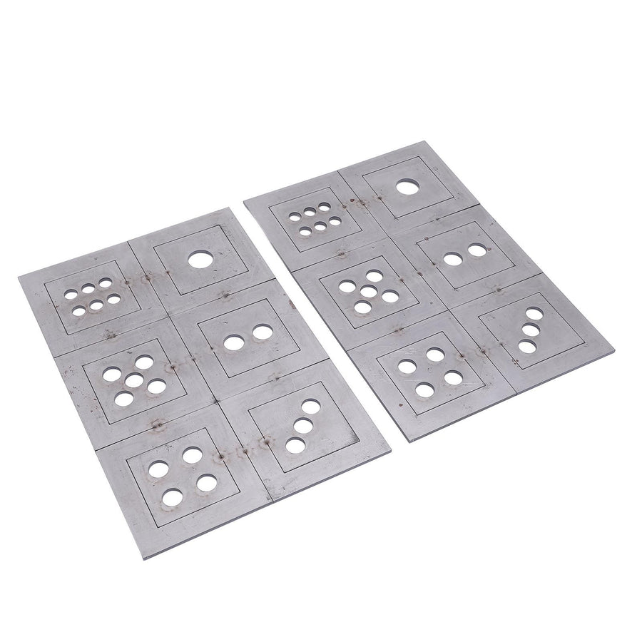 2PCS Steel Welding Practice Coupons 6 Sided Dice Metal Fabrication Training Plates Comprehensive Skill Enhancement Training Kit