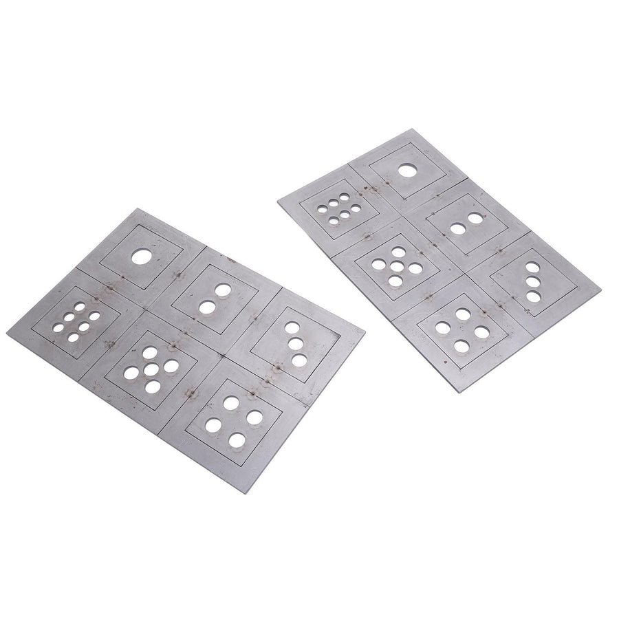 2PCS Steel Welding Practice Coupons 6 Sided Dice Metal Fabrication Training Plates Comprehensive Skill Enhancement Training Kit