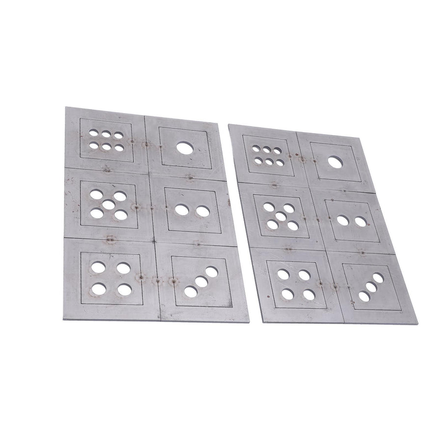 2PCS Steel Welding Practice Coupons 6 Sided Dice Metal Fabrication Training Plates Comprehensive Skill Enhancement Training Kit
