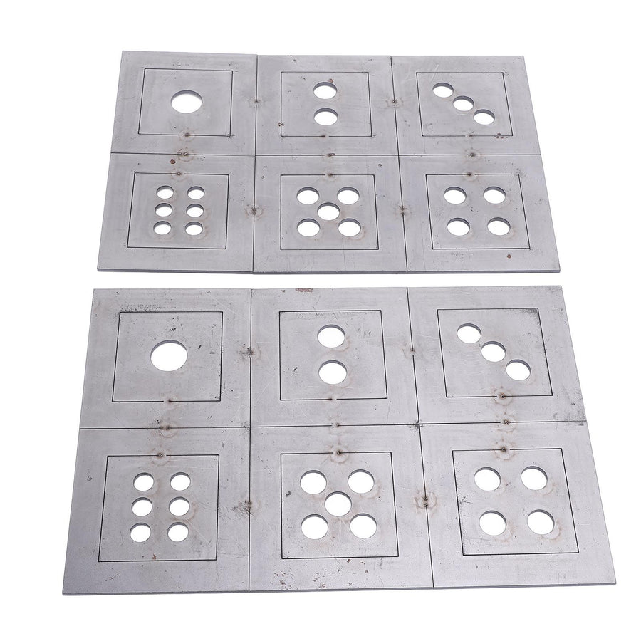 2PCS Steel Welding Practice Coupons 6 Sided Dice Metal Fabrication Training Plates Comprehensive Skill Enhancement Training Kit