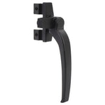 4PCS Window Handle Aluminum Alloy Window Handle Lock for Internal and External Sliding Door Vertical and Horizontal Sliding Window Right Hand Black