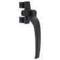 4PCS Window Handle Aluminum Alloy Window Handle Lock for Internal and External Sliding Door Vertical and Horizontal Sliding Window Right Hand Black