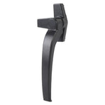 4PCS Window Handle Aluminum Alloy Window Handle Lock for Internal and External Sliding Door Vertical and Horizontal Sliding Window Right Hand Black