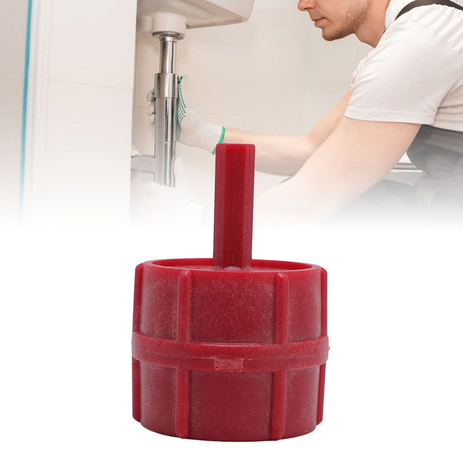 Battery Terminal Brush with 6pcs 1/4in Hex Shank Cleaning Brush Set for Copper Pipes and Fittings Red