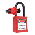 Miniature Circuit Breaker Lockout Breaker Switch Lock with Padlock and 2 Keys for Industrial Equipment