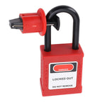 Miniature Circuit Breaker Lockout Breaker Switch Lock with Padlock and 2 Keys for Industrial Equipment
