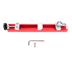 Level Wall Mount Bracket Aluminum Alloy Adjustable Height Level Lifting Support Stand for Construction Red Short