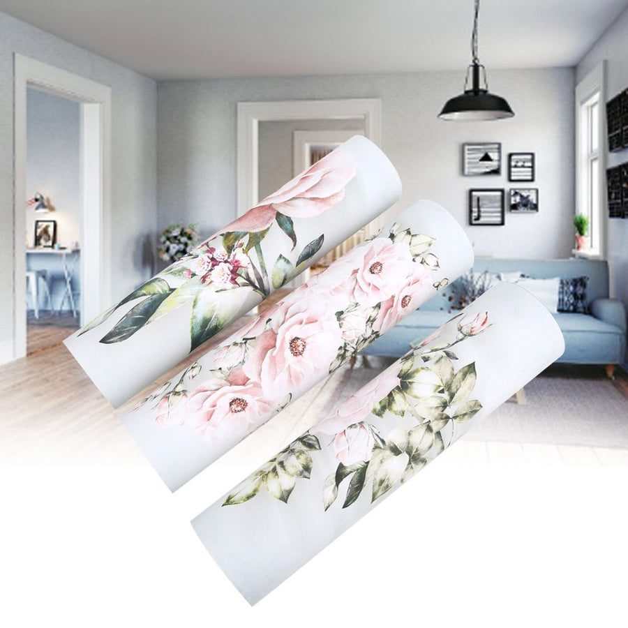 3Pcs 30x40cm Hand Painted Rose Flower Wall Painting Decorative Picture Living Room Study Decor